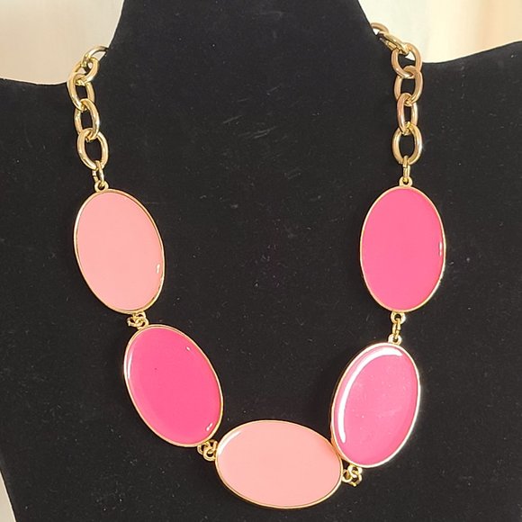 Source Unknown Jewelry - Beautiful Pink Expression Necklace - Double Sided - TWO Shades of Pink